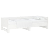 Pull-out Day Bed without Mattress White 2x cm 820263