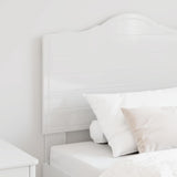 Headboard Gloss White Engineered wood 888038