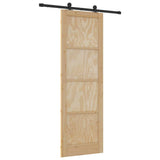 Sliding Door Manual ORKDAL Natural and black 78 x 232 cm 3333446