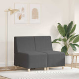 Modular Sofa Unit Armless 2 pcs Dark Grey 55 x 74 x 82 cm 3399777