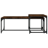 Coffee Tables 2 pcs Smoked Oak Engineered Wood 823339