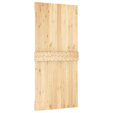 Sliding Door with Hardware Set 95x210 cm Solid Wood Pine 3203246