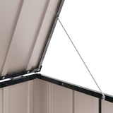 Garden Storage Box Black 101 x 56.5 x 50 cm Steel 42011277