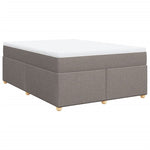 Box Spring Bed with Mattress Taupe 140x200 cm Fabric 3285384