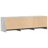 TV Cabinet with LED with LED Concrete Grey 140 x 34 x 40 cm 3418704