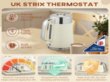 Electric Stainless Steel Kettle and Toaster Set, 3000W 1.7L UK Strix Thermostat Fast Boil Kettle w/ T3398P378838