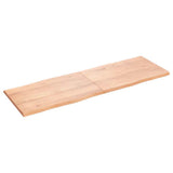 Table Top Light Brown 180x60xcm Treated Solid Wood Live Edge 363978