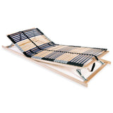 Slatted Bed Base without Mattress with 42 Slats 7 Zones 70x200 cm 246473