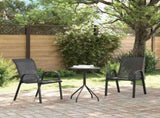 Stackable Garden Chair Set of 2 Black Powder-coated steel Medium 318777