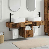 Bathroom Cabinet Set 3 pcs Old Wood 53 x 35 x 39 cm 3405615