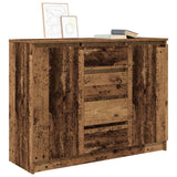 Sideboard with Drawers Old Wood 100.5x35x76 cm Engineered Wood 3328451