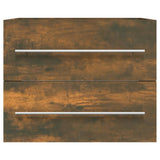Sink Cabinet Smoked Oak 60x38.5x48 cm Engineered Wood 815642