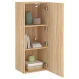 TV Wall Cabinet Sonoma Oak 40.5x30x102 cm Engineered Wood 836933