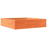 Garden Planter Wax Brown 100x100x23 cm Solid Wood Pine 847210