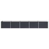 Raised Garden Bed Anthracite 400 x 80 x 55 cm cold-rolled steel 8006433