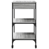 Kitchen Trolley Grey Sonoma 60x48x89.5 cm Engineered Wood 842374