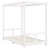 Kids Bed Frame White 80x160 cm Solid Wood Pine 834514