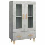 Highboard Concrete Grey 70x31x115 cm Engineered Wood 812550