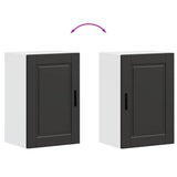 Kitchen Wall Cabinet Porto Black Engineered Wood 854028