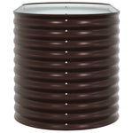 Garden Raised Bed Brown 160 x 80 x 81 cm Steel 42008135