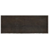 Wall Shelf Dark Brown 160x60x cm Treated Solid Wood Oak 363834