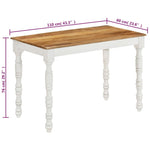 Dining Table 110x60x76 cm Solid Wood Mango 337839