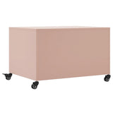 ZNTS Coffee Table Pink 68x50x43.5 cm Steel 846687