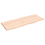 Table Top 100x40x2 cm Untreated Solid Wood Oak Live Edge 363881