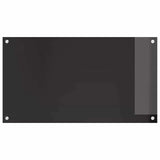Kitchen Backsplash 2 pcs Black 90 x 50 cm Tempered Glass 3415549