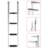 Folding Boarding Ladder 4-step Stainless Steel 92375