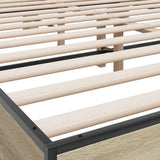 Bed Frame without Mattress Sonoma Oak 160x200 cm 3280183