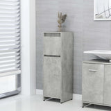 ZNTS 3 Piece Bathroom Furniture Set Concrete Grey Engineered Wood 3056929