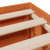 Bed Frame without Mattress with Drawers Wax Brown 150x200 cm King Size Solid Wood Pine 3308803