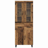 Highboard with Drawer 2 pcs Old Wood Engineered Wood 3415635