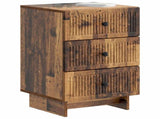 Bedside Cabinet Old Wood 43 x 41 x 66.5 cm Engineered Wood 893873