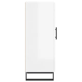 Sideboard High Gloss White 34.5x34x90 cm Engineered Wood 830470