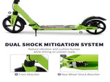 Kick Scooter, Folding 2 Wheel Scooter for 14 Teens Adults, with Dual Brake System, Dual Suspension, T3398P349437