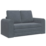 Sofa Bed Dark Grey 148 x 71 x 83 cm Velvet 4106685