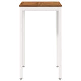 Garden Bar Table Natural and White 60 x 60.5 x 105 cm 901332
