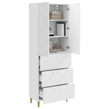 Cabinet Set 2 pcs High Gloss White 66 x 34.5 x 90 cm 3416722