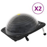 Solar Pool Heaters 2 pcs 75x75x36 cm HDPE Aluminium 3079664