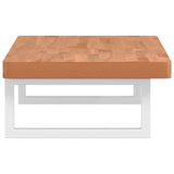 Basin Shelf Wall Mounted Steel and Solid Wood Beech 3302372