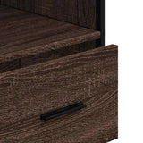 Bathroom Cabinet Brown Oak 35x37.5x100 cm Engineered Wood 849253