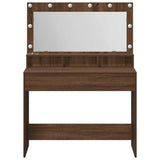 Dressing Table Brown Oak 100 x 41 x 135 cm Engineered Wood 865106