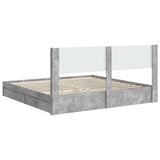 Bed Frame with Storage and Headboard 3 pcs Engineered Wood 3414356