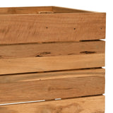 Raised Bed Varying shades of teak Solid teak wood, steel Medium 47421