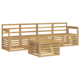 Outdoor Sofa Set 5 pcs White Solid Acacia Wood 3391339