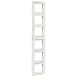 Room Divider 3 Panels White Solid Wood Paulownia 358687