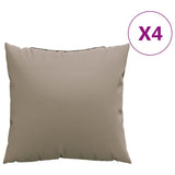 Sofa Cushions 4 pcs Taupe 60x60 cm Fabric 360411