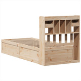 Bed Frame without Mattress 75x190 cm Small Single Solid Wood Pine 3323518